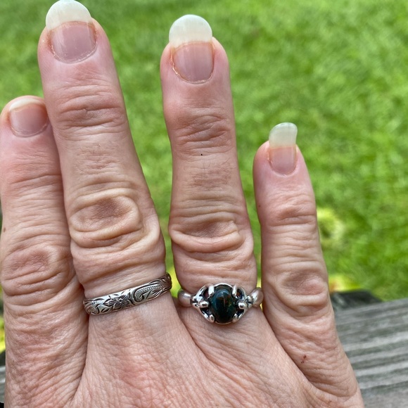 GODDESS Ring .925 Sterling Silver w/ Lapis Lazuli - Picture 11 of 11